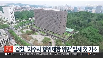 검찰, '지주사 행위제한 위반' 업체 첫 기소
