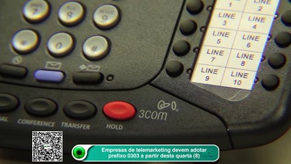 Descargar video: Telemarketing: prefixo 0303 passa a ser obrigatório no Brasil