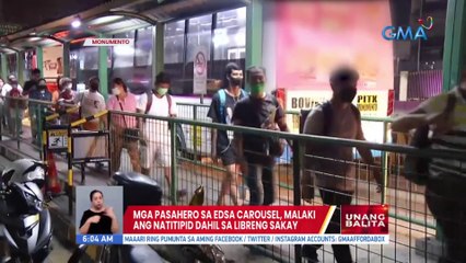 Mga pasahero sa EDSA Carousel, malaki ang natitipid dahil sa libreng sakay | UB
