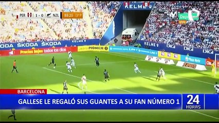 ¡Humildad!: Pedro Gallese le cumplió el sueño a pequeño hincha que le pidió sus guantes