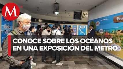 Inauguran "Festival de los Océanos" en metro de la Ciudad de México