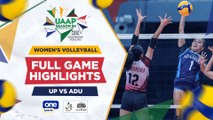 UP vs. Adamson Round 2 highlights | UAAP Season 84 Women's Volleyball