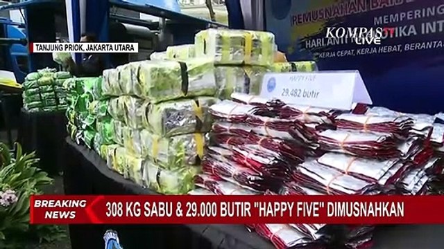 BNN Musnahkan 308 Kg Narkoba Jenis Sabu, Kepala BNN: Indonesia Harus Bersih dari Narkotika