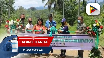 Pagsasaayos ng farm to market road sa Brgy. Kalilangan, Iligan City, inaashanang makakatulong sa ekonomiya at insurgency sa lugar
