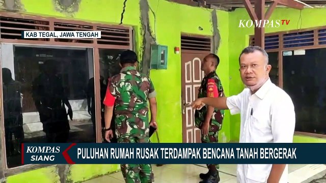 Fenomena Tanah Bergerak, Belasan Rumah Warga di Kabupaten Tegal Rusak!