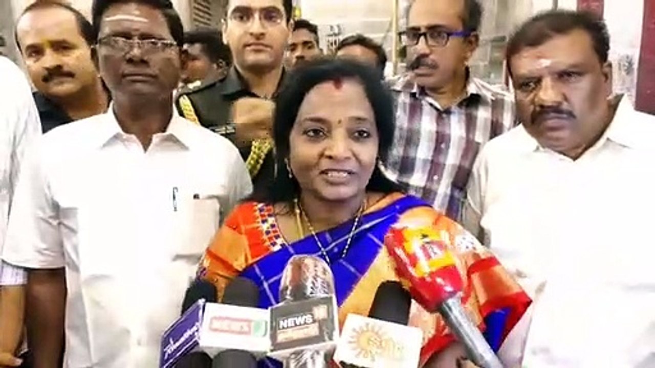 நான் பக்கத்து மாநில ஆளுநர்..சிதம்பரம் நடராஜர் கோவிலில் சாமி தரிசனம் செய்த தமிழிசை சவுந்தரராஜன்