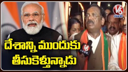 BJP Leader Vivek Venkataswamy Participated In A BJP Rally Over 8 Years Of BJP Rule _  V6 News