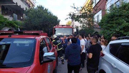 Öğrenci evinde çıkan yangını film gibi izlediler