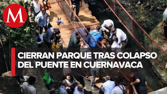 Tras colapso de puente en Cuernavaca, parque permanecerá cerrado: PC de Morelos