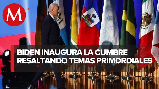 Democracia, ingrediente esencial para las Américas: Biden en inauguración de cumbre