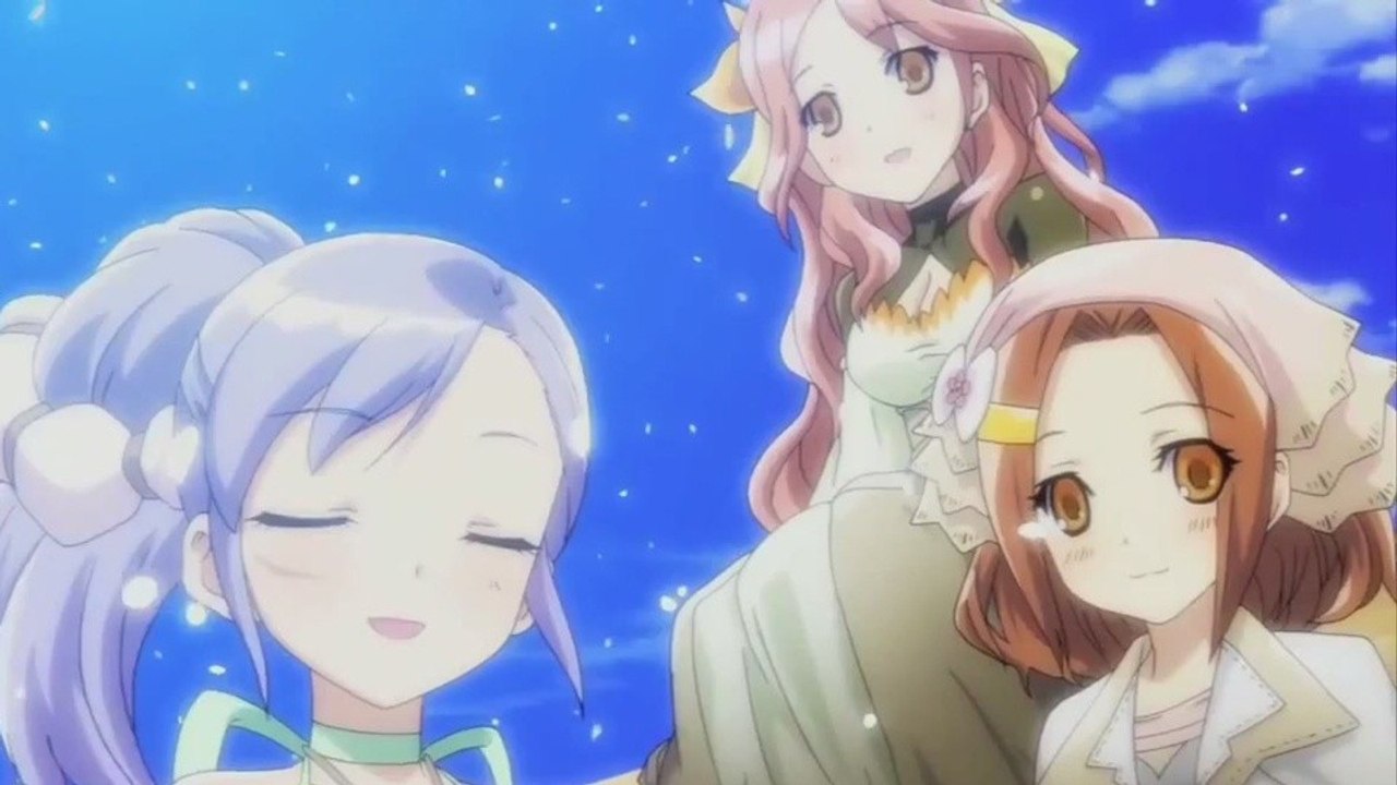 Rune factory: oceans - intro zeigt hauptcharaktere & golem