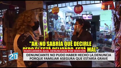 Alva: denunciante estaría grave y no habría acusado por sedición a presidenta del Congreso