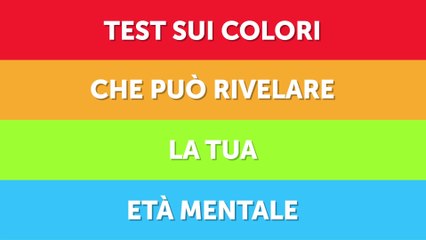 Test sui colori che può rivelare la tua età mentale