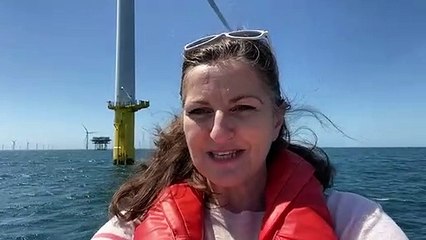 MP Caroline Ansell got up close and personal with Sussex’s Rampion offshore wind farm