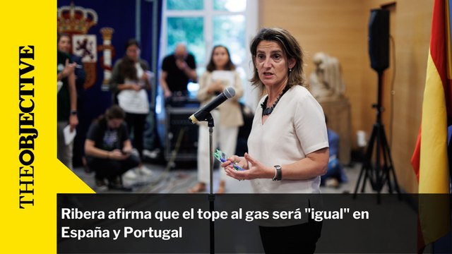 Ribera afirma que el tope al gas será igual en España y Portugal