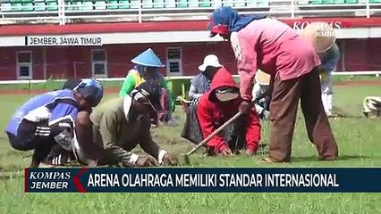 Descargar video: Pemkab Jember Kebut Perbaikan Arena Porprov Jatim VII, Salah Satunya Stadion JSG