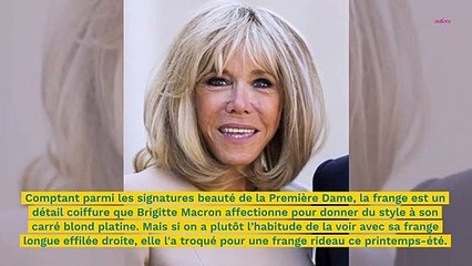 Brigitte Macron change de tête et craque pour une frange rideau