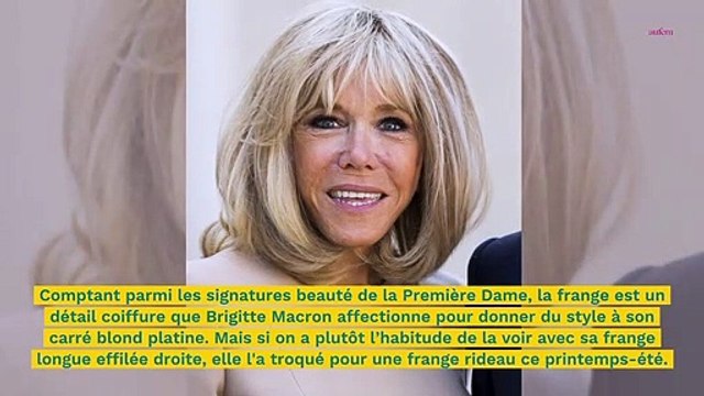 Brigitte Macron change de tête et craque pour une frange rideau