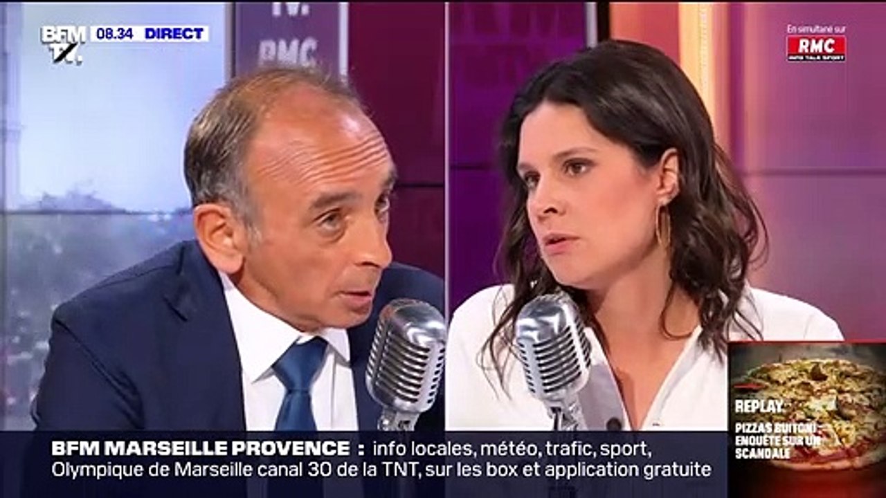 Extrait de l'interview d'Eric Zemmour au micro d'Apolline de Malherbe lors de son émission