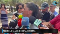 Olona visita el puesto de mando avanzado del incendio en Málaga