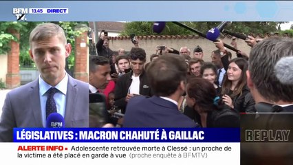 Emmanuel Macron chahuté lors de son arrivée à Gaillac