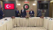 Ulaştırma ve Altyapı Bakanı Karaismailoğlu, Hak-İş Genel Başkanı Arslan'ı ziyaret etti