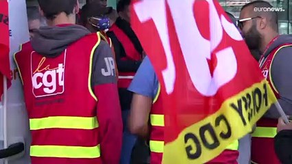 Huelga de los trabajadores aeroportuarios y cancelaciones de vuelos en Francia