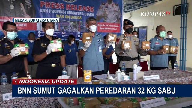 Diselipkan di Antara Tumpukan Pakaian, BNN Sumut Gagalkan Pengiriman Sabu Seberat 32 Kg
