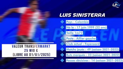 Mercato OM : fiche transfert de Luis Sinisterra