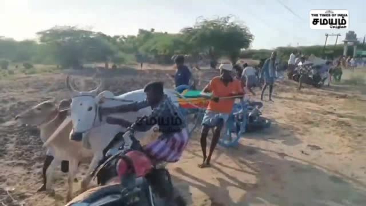 மாட்டு வண்டி பந்தயம்; விபத்து; ஒருவர் காயம்!