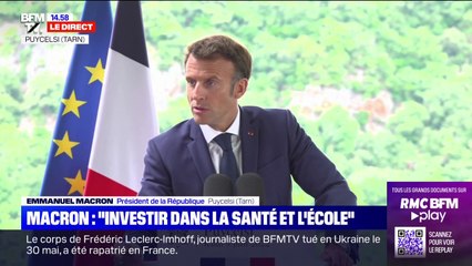 Download Video: Emmanuel Macron souhaite un investissement massif sur l'école et la santé