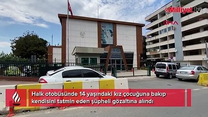 Halk otobüsünde iğrenç olay! Yolcular fark edince kaçtı