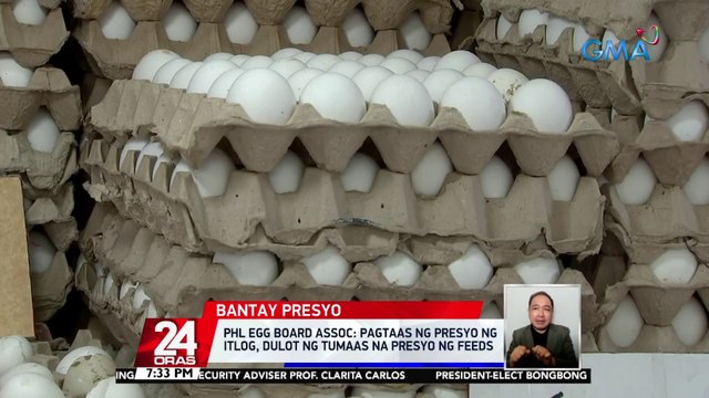 Phl Egg Board Assoc: pagtaas ng presyo ng itlog, dulot ng tumaas na presyo ng feeds | 24 Oras