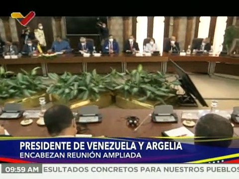 Mandatarios de Venezuela y Argelia encabezan reunión ampliada para el crecimiento económico