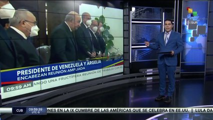 Presidentes de Argelia y Venezuela encabezan encuentro bilateral