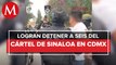 Caen seis integrantes de célula presuntamente ligada al Cártel de Sinaloa en CdMx