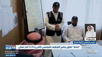 Скачать видео: فيديو حاتم مؤمنة لـ نشرة_النهار - - 20 ألف من المتقدمين للحصول على الوظائف من جميع مناطق المملكة وهي فرص مستقبلية للمتدربين بالتوظيف الدائم -