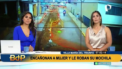 ¡Alarmante! Se incrementan robos al paso en calles de Villa María del Triunfo
