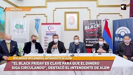 “El Black Friday es clave para que el dinero siga circulando”, destacó el intendente de Alem