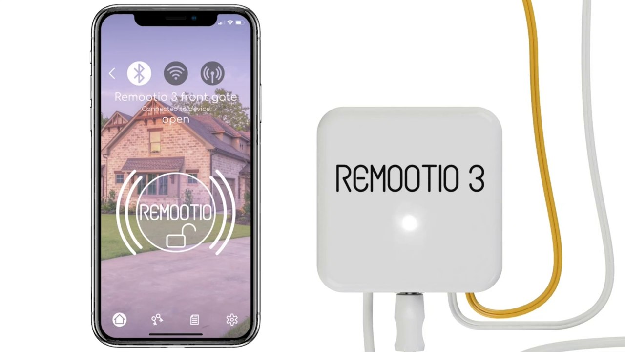 Manuel d'installation en français pour la télécommande intelligente Wifi et Bluetooth pour portes de garage et portails Remootio