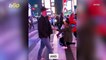 Touching Moment Couple Stops Traffic in Times Square for a NY Proposal