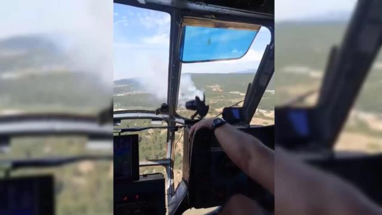 İzmir Urla'da Çıkan Orman Yangını Söndürüldü