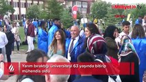 Yarım bıraktığı üniversiteyi 63 yaşında bitirip mühendis oldu