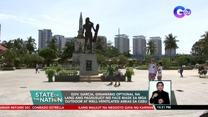 Gov. Garcia, ginawang optional na lang ang pagsusuot ng face mask sa mga outdoor at well-ventilated areas sa Cebu | SONA