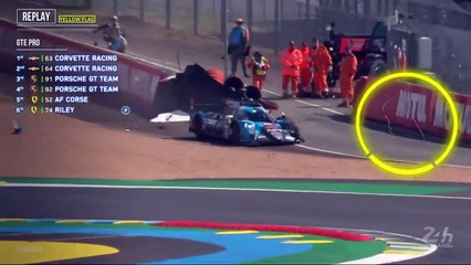 24H Du Mans 2022 FP1 Thomas Crash