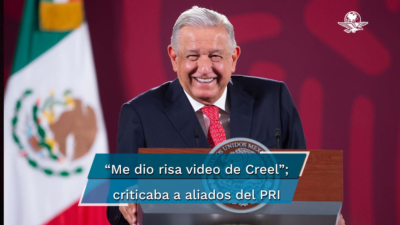 AMLO balconea al panista Santiago Creel por dichos sobre el PRI