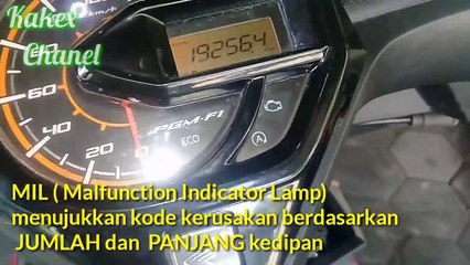 Cara reset injeksi manual PGM-FI Honda & setting altitude