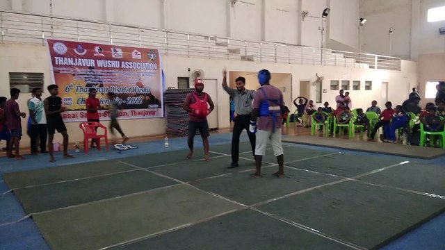 WUSHU FIGHT (Thanjavur wushu district match 2022 below 75kg)