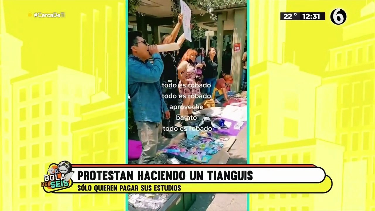 Estudiantes instalan tianguis en la facultad para poder pagar sus estudios