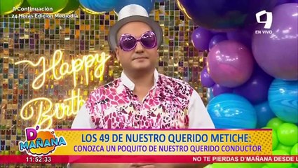 “Metiche” está de cumpleaños: Así celebra sus 49 años en D´Mañana